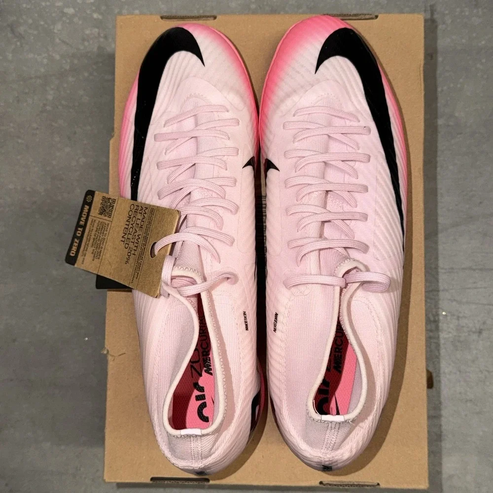 Nike Indoor Soccer Shoes Zoom Superfly 9 Academy IC Mens Sz 11.5 Pink DJ5627-601